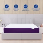 Image of the Sleepmax Dual Rest mattress displaying its innovative dual comfort system: one side for gentle cushioning, the other for firm backing.