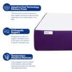 Premium orthopedic mattress with advanced memory foam for superior back support and pressure relief.