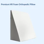 Orthopedic wedge pillow with breathable cover and high-density foam